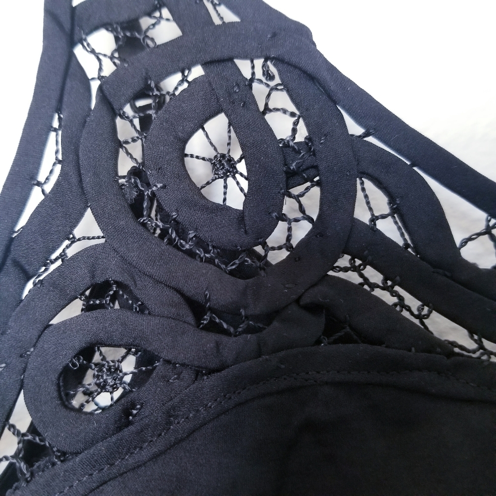Free People Blouson Brami Black Crop Top - Picture 7 of 12